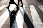 Image of pedestrians in a crosswalk
