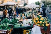 Image of people at a farmers market